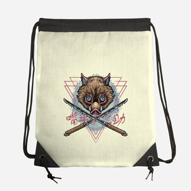 Raging Boar-None-Drawstring-Bag-glitchygorilla