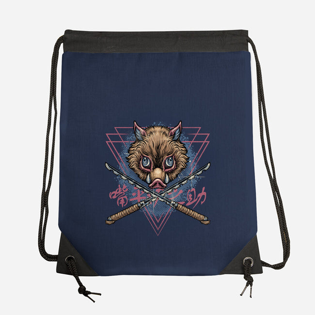 Raging Boar-None-Drawstring-Bag-glitchygorilla