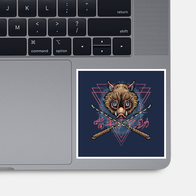 Raging Boar-None-Glossy-Sticker-glitchygorilla