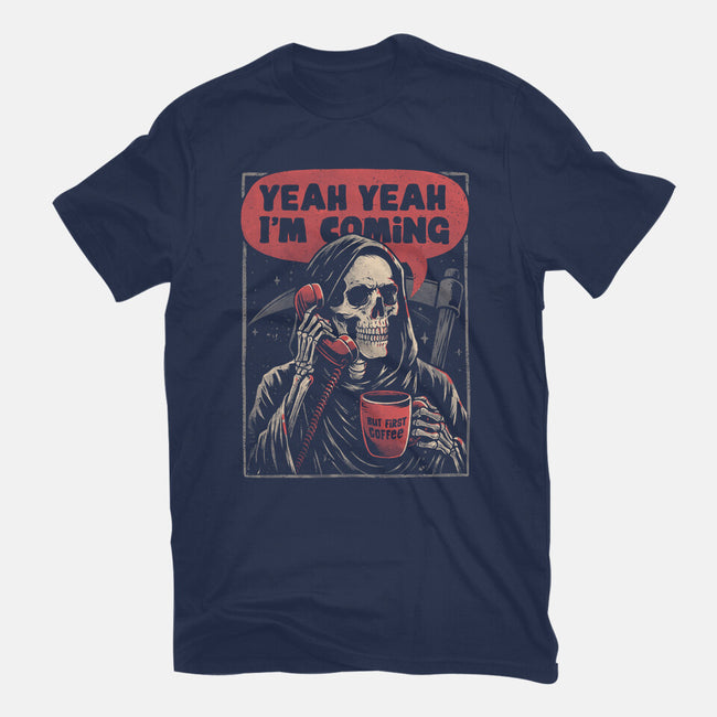 Death Is Coming-Womens-Fitted-Tee-eduely
