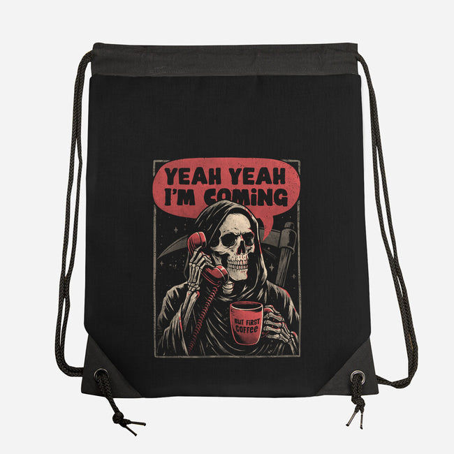 Death Is Coming-None-Drawstring-Bag-eduely