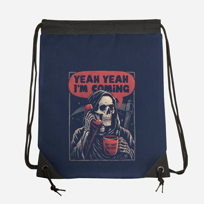 Death Is Coming-None-Drawstring-Bag-eduely