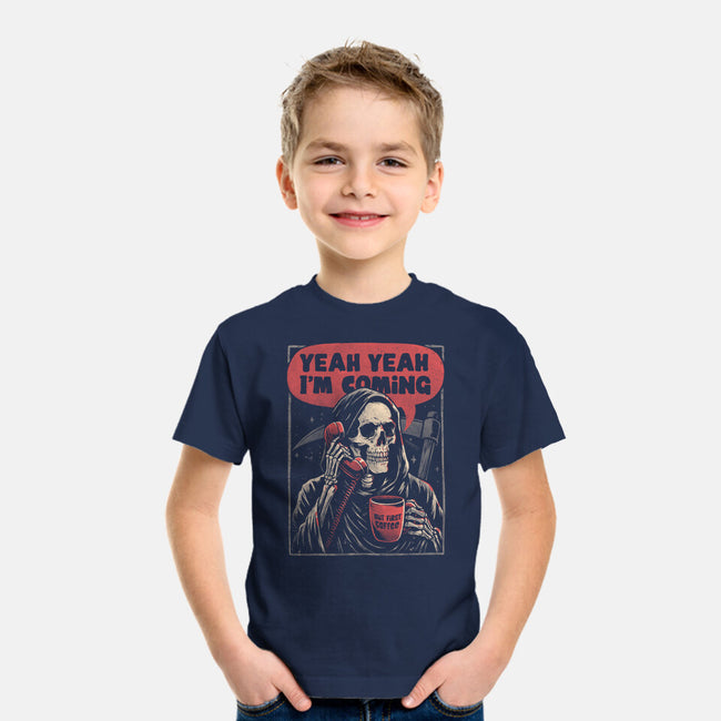 Death Is Coming-Youth-Basic-Tee-eduely