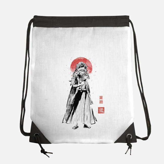 Doma Sumi-e-None-Drawstring-Bag-Astrobot Invention