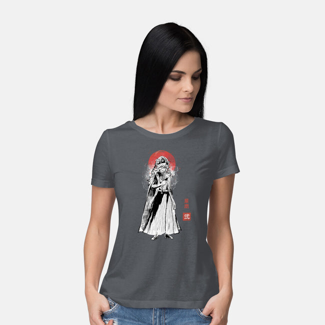 Doma Sumi-e-Womens-Basic-Tee-Astrobot Invention