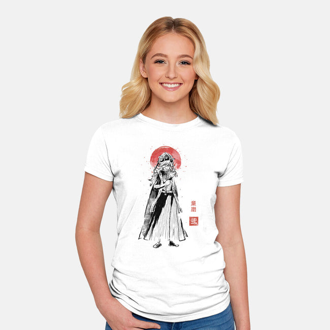 Doma Sumi-e-Womens-Fitted-Tee-Astrobot Invention