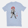 Akaza Sumi-e-Womens-Fitted-Tee-Astrobot Invention