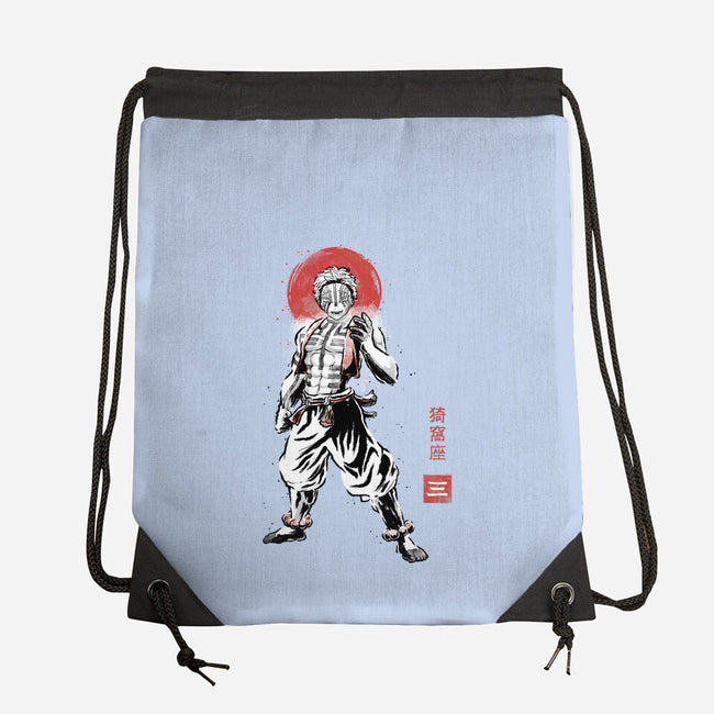 Akaza Sumi-e-None-Drawstring-Bag-Astrobot Invention