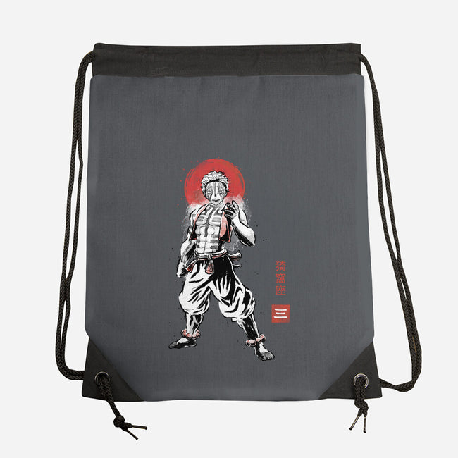 Akaza Sumi-e-None-Drawstring-Bag-Astrobot Invention