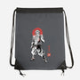 Akaza Sumi-e-None-Drawstring-Bag-Astrobot Invention