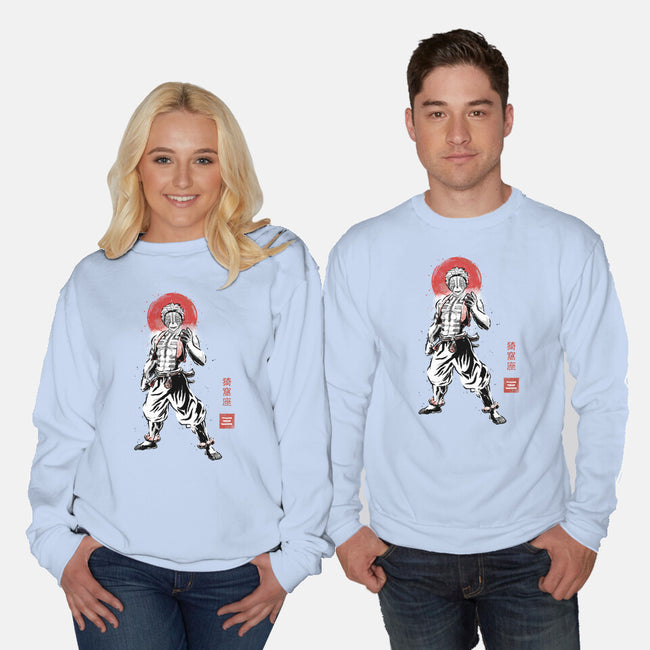 Akaza Sumi-e-Unisex-Crew Neck-Sweatshirt-Astrobot Invention