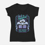 Busy Reading-Womens-V-Neck-Tee-jrberger