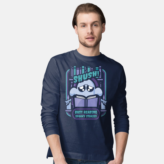 Busy Reading-Mens-Long Sleeved-Tee-jrberger