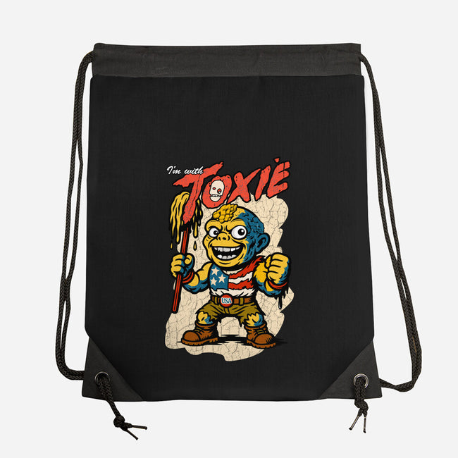 I’m With Toxie-None-Drawstring-Bag-palmstreet