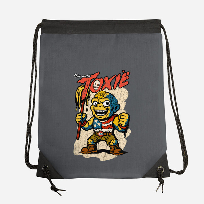 I’m With Toxie-None-Drawstring-Bag-palmstreet