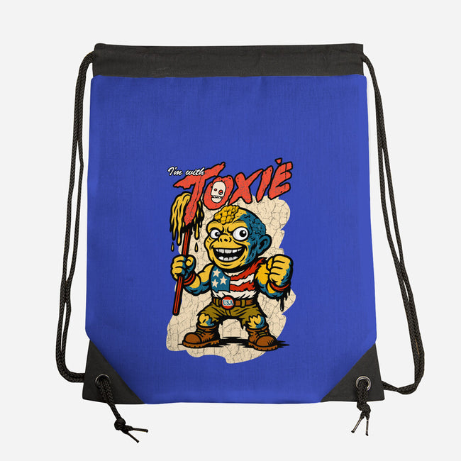 I’m With Toxie-None-Drawstring-Bag-palmstreet