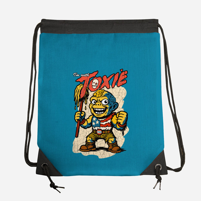 I’m With Toxie-None-Drawstring-Bag-palmstreet