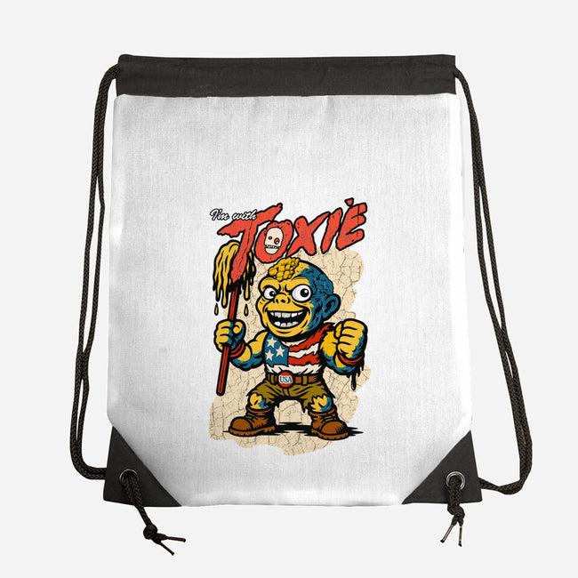I’m With Toxie-None-Drawstring-Bag-palmstreet