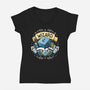 Wizard And Magic-Womens-V-Neck-Tee-Vallina84