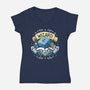 Wizard And Magic-Womens-V-Neck-Tee-Vallina84