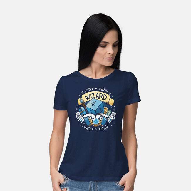 Wizard And Magic-Womens-Basic-Tee-Vallina84