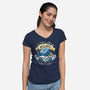 Wizard And Magic-Womens-V-Neck-Tee-Vallina84