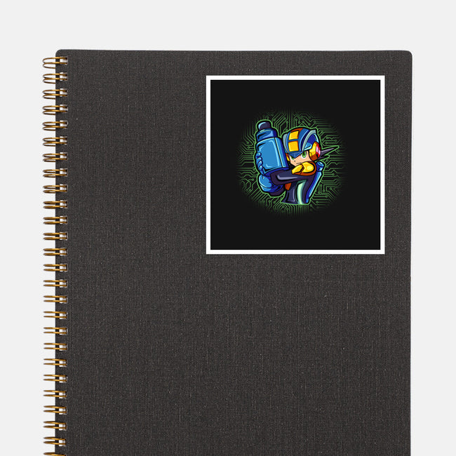 Cyber Warrior-None-Glossy-Sticker-nickzzarto