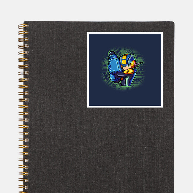 Cyber Warrior-None-Glossy-Sticker-nickzzarto