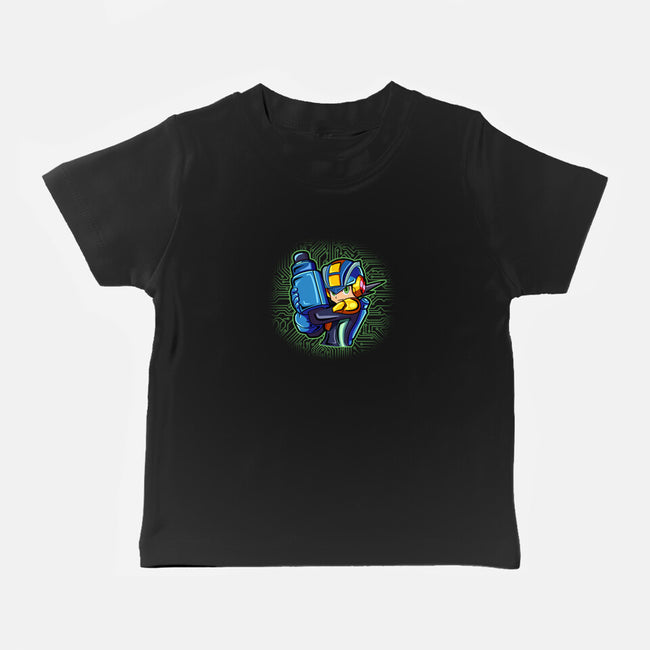 Cyber Warrior-Baby-Basic-Tee-nickzzarto