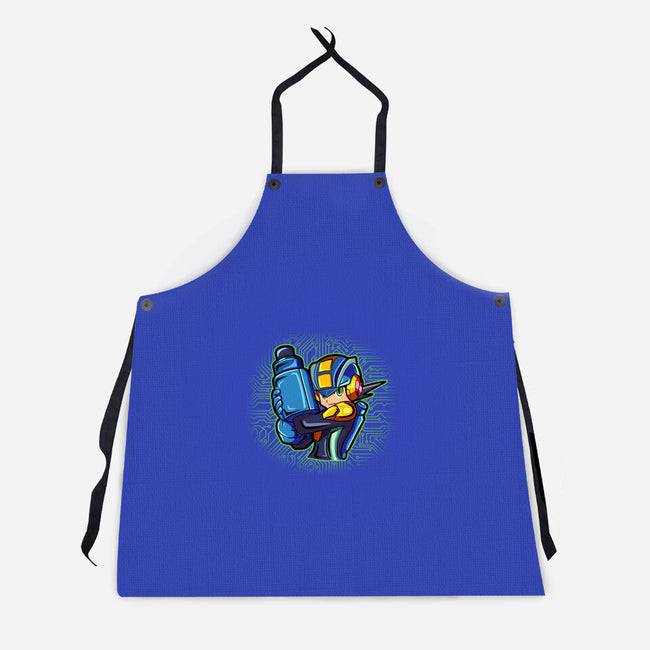 Cyber Warrior-Unisex-Kitchen-Apron-nickzzarto