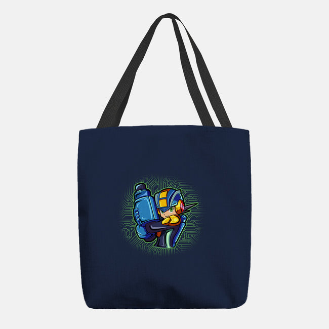 Cyber Warrior-None-Basic Tote-Bag-nickzzarto
