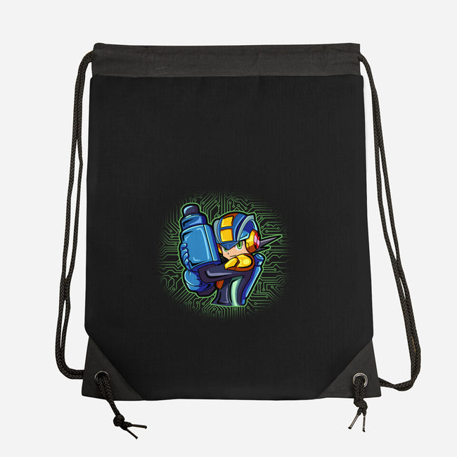 Cyber Warrior-None-Drawstring-Bag-nickzzarto