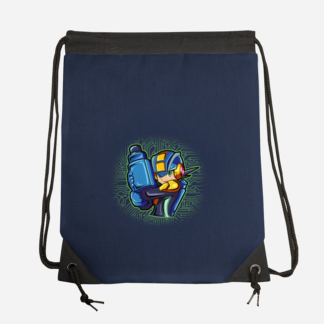 Cyber Warrior-None-Drawstring-Bag-nickzzarto