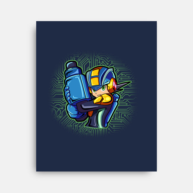 Cyber Warrior-None-Stretched-Canvas-nickzzarto