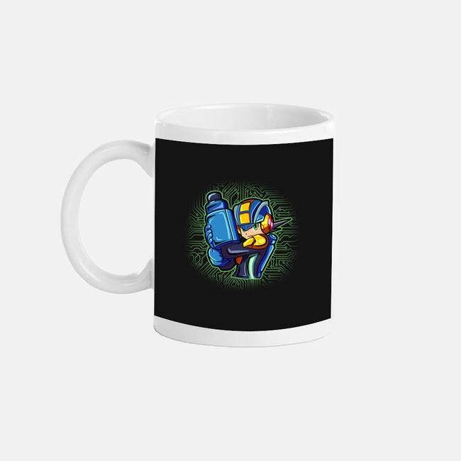 Cyber Warrior-None-Mug-Drinkware-nickzzarto