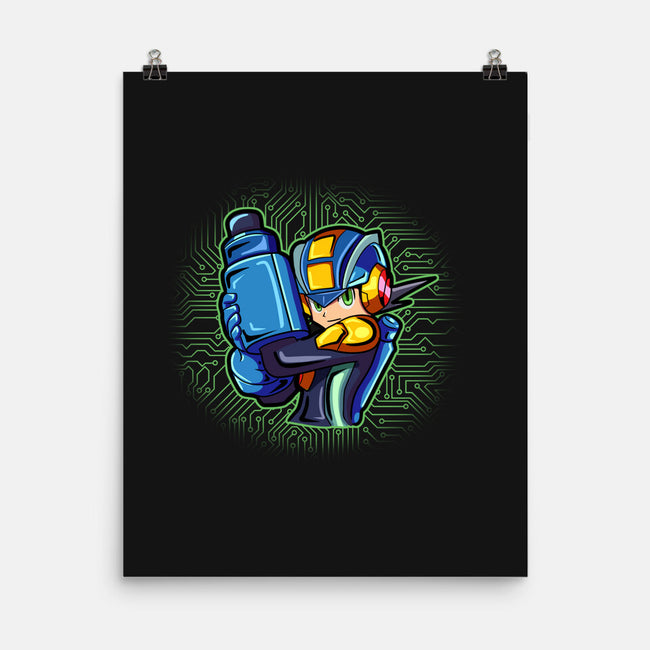 Cyber Warrior-None-Matte-Poster-nickzzarto