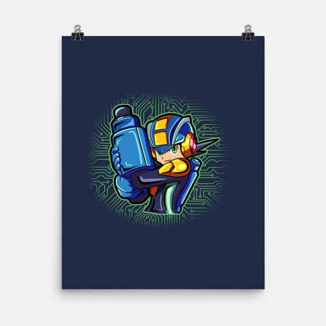 Cyber Warrior-None-Matte-Poster-nickzzarto