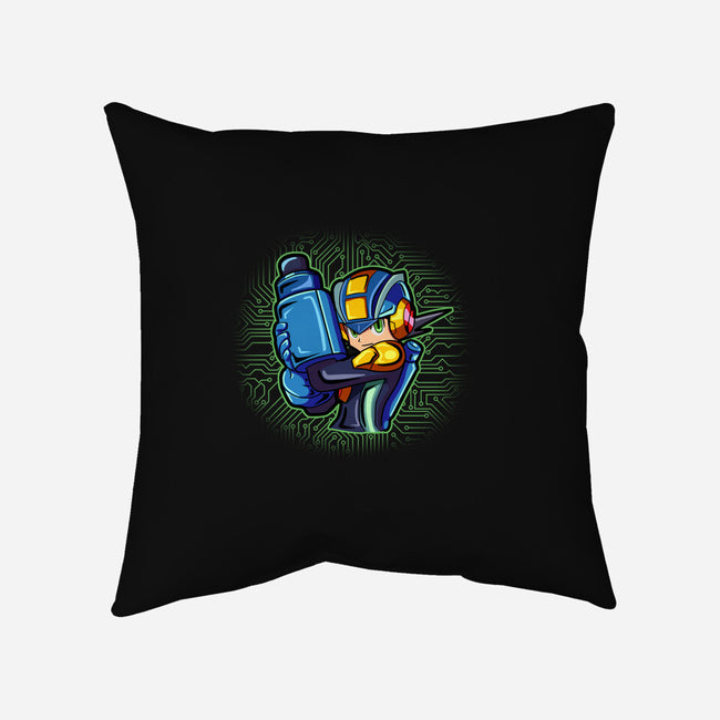 Cyber Warrior-None-Removable Cover w Insert-Throw Pillow-nickzzarto