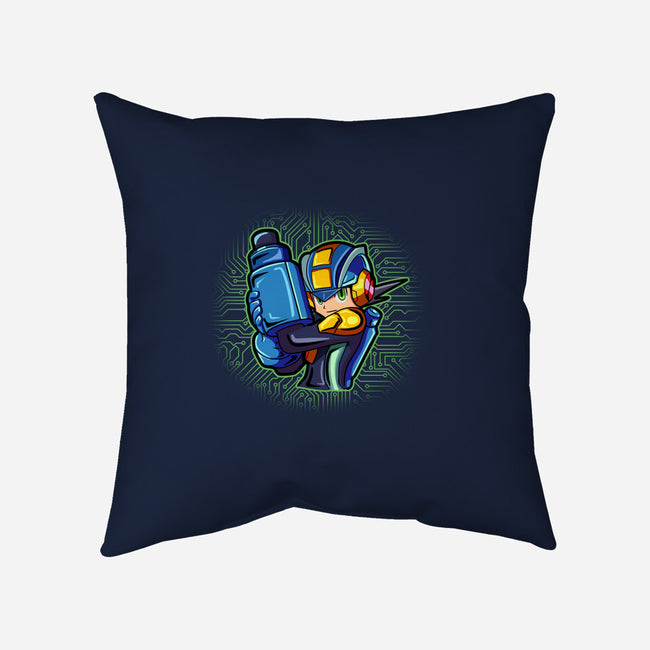 Cyber Warrior-None-Removable Cover w Insert-Throw Pillow-nickzzarto