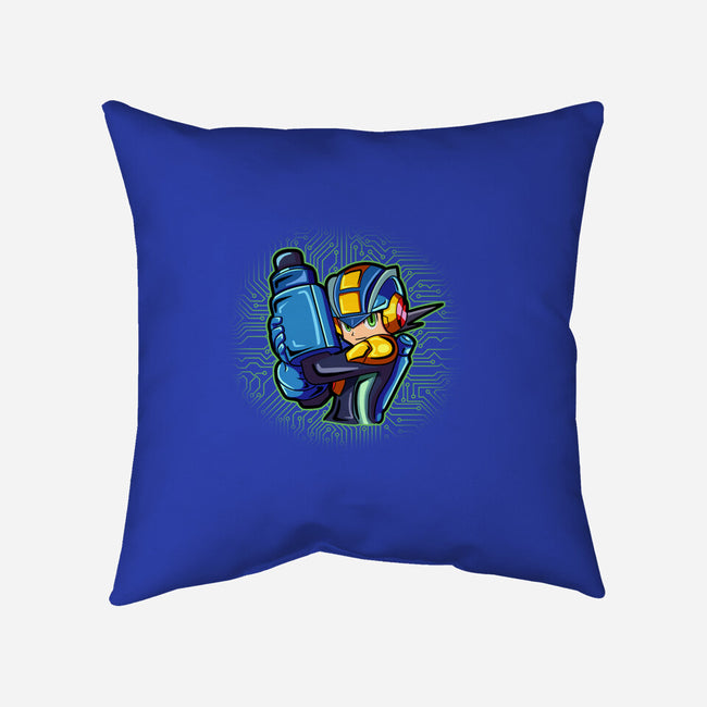 Cyber Warrior-None-Removable Cover w Insert-Throw Pillow-nickzzarto