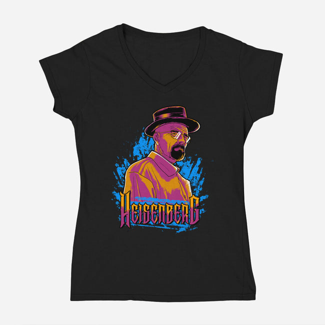 Cook Of The Crystals-Womens-V-Neck-Tee-Diego Oliver