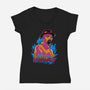 Cook Of The Crystals-Womens-V-Neck-Tee-Diego Oliver