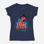 Cook Of The Crystals-Womens-V-Neck-Tee-Diego Oliver