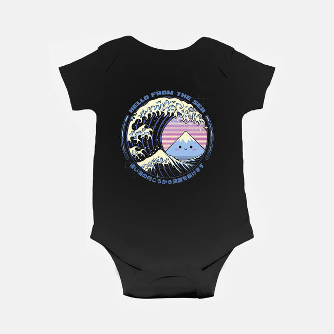 Hello Wave-Baby-Basic-Onesie-StudioM6