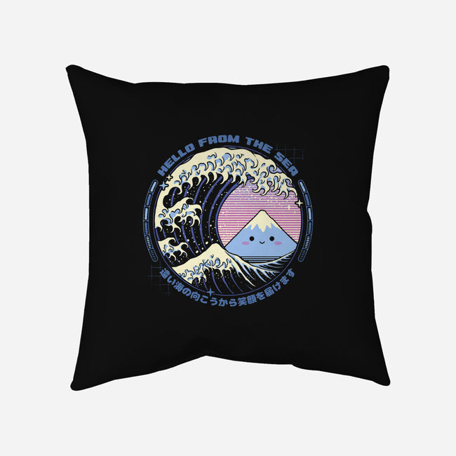 Hello Wave-None-Removable Cover w Insert-Throw Pillow-StudioM6