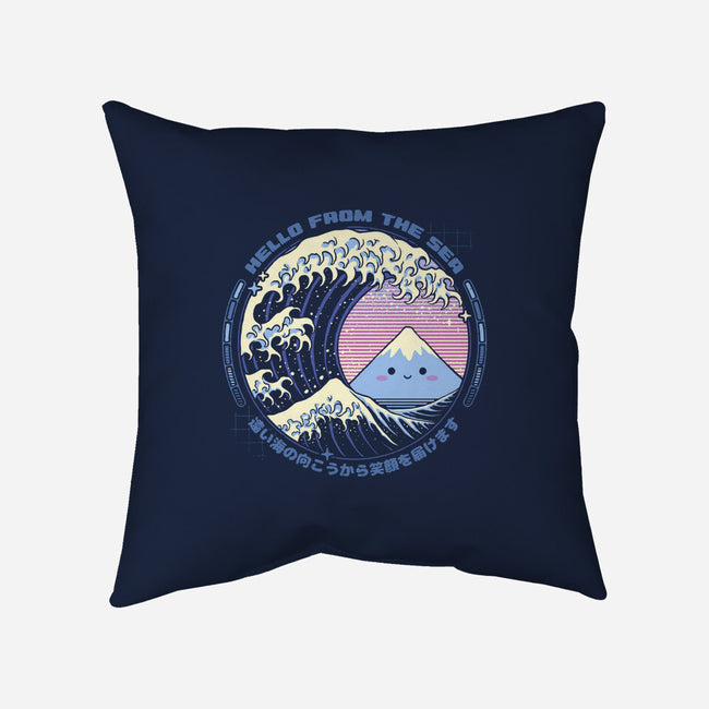 Hello Wave-None-Removable Cover w Insert-Throw Pillow-StudioM6