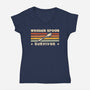 Wooden Spoon Survivor-Womens-V-Neck-Tee-retrodivision