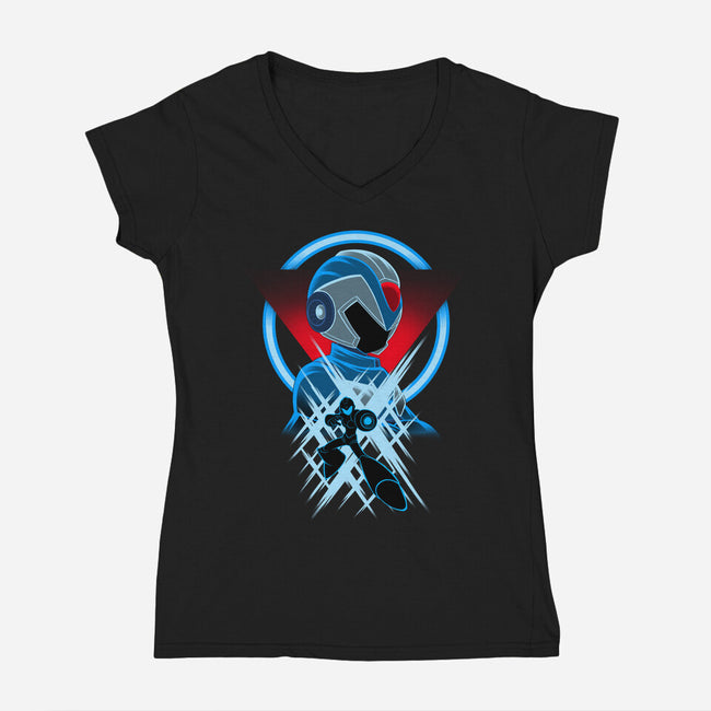 Mega X-Womens-V-Neck-Tee-rmatix