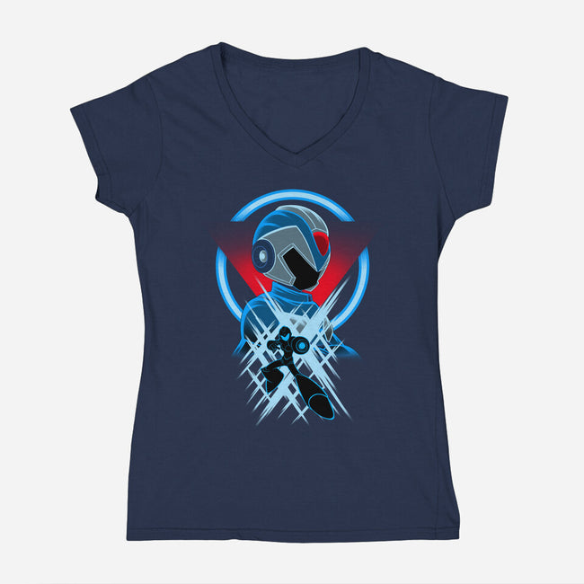 Mega X-Womens-V-Neck-Tee-rmatix