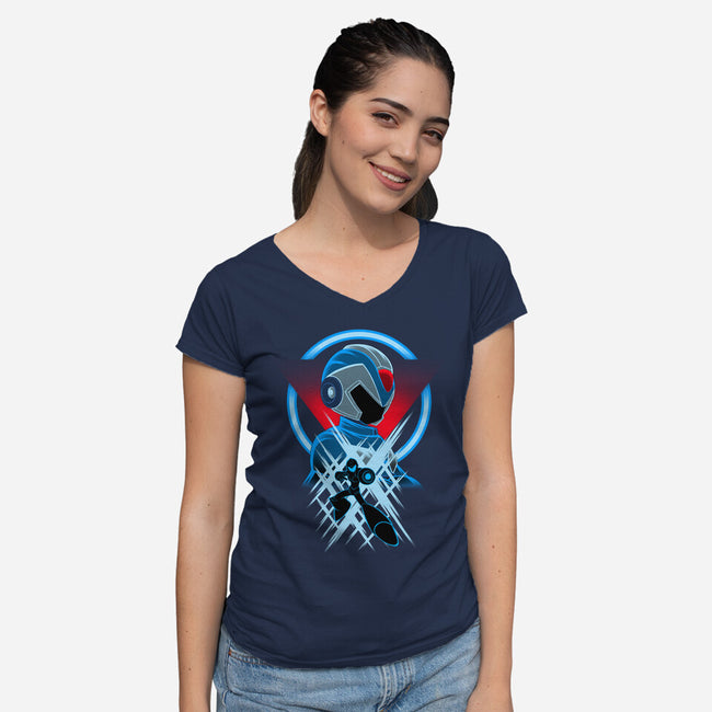 Mega X-Womens-V-Neck-Tee-rmatix